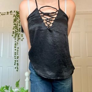 Black flowy top from iris!!